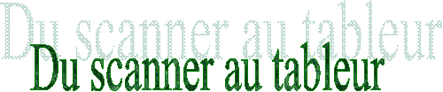 Du scanner au tableur